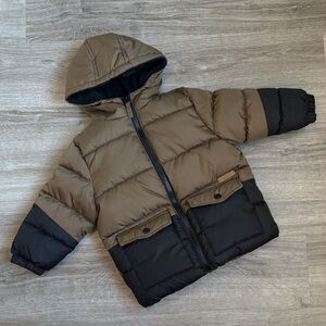 iXtreme baby boys fleece lined zip up puffer jacket with hood